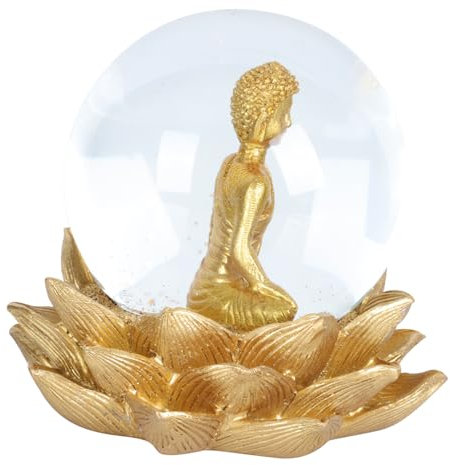Ceramic Ornaments 1 Stück Buddha-Statue Ornament Antike Buddha-Skulptur Buddah Tischdekoration Meditierende Skulptur Meditierende Buddha-Statue Maitreya-Statue Buddha-Schneekugel Golden Ceramic