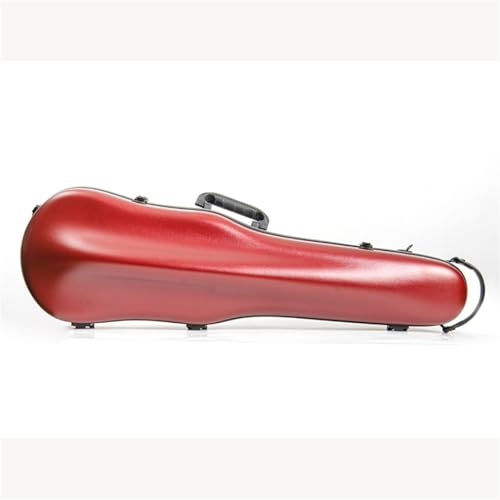 Geigenkasten 4/4 Roter Violinenkoffer Aus Fiberglas Und Kohlefaser Mit Griff Einschulteriger Violinenkoffer