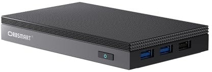 Orbsmart AW-15L Mini-PC Win11 Pro Desktop-PC | Computer | Micro-PC | lüfterlos | stromsparend (Intel N100 CPU, 16GB RAM, 512GB SSD, USB-C, WiFi 6) - Deutscher Hersteller