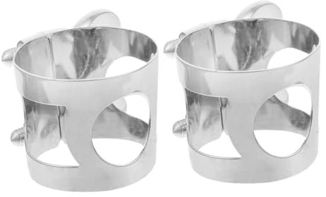 Vaguelly 2stücke Silberne Alto Saxophon Mundstück-klemme Aus Metall Sichere Befestigung Für E-flat Alto Saxophon Installieren Langlebig Und Vielseitig Einsetzbar