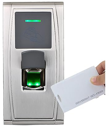 Control Horario Empleados, Control de acceso y tiempo de asistencia de huellas dactilares, resistente al agua, a prueba de polvo, con lector de tarjetas RFID, de Control de puerta MA300 TCP/IP ,Materi