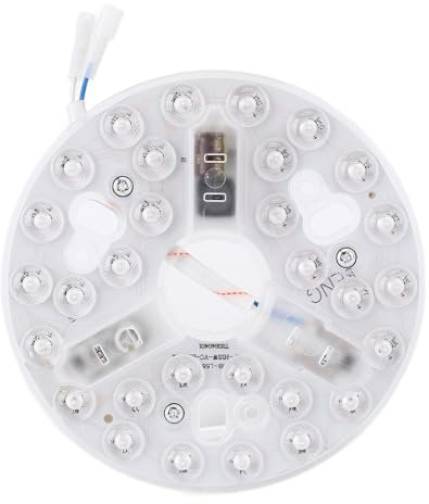 Dpofirs Ventilateur de Plafond de 5,3 Pouces Lumière LED, 3000K 4200K 6500K LED Retrofit Kit Remplacement, 15W 95 à 265V Panneau de Carte Lumineuse Ronde