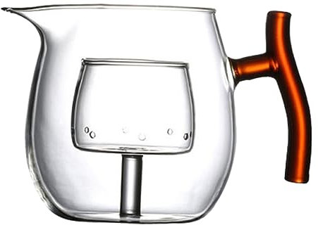 ULTECHNOVO Tetera Transparente De Tetera De Filtro Portátil Para Cocina Infusor Para Oficina