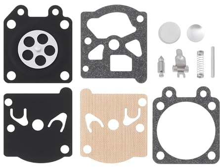 Briny River 1 kit de réparation de joints de carburateur compatible avec Husqvarna 136 137 141 compatible avec Walbro WT 289 540 542 660