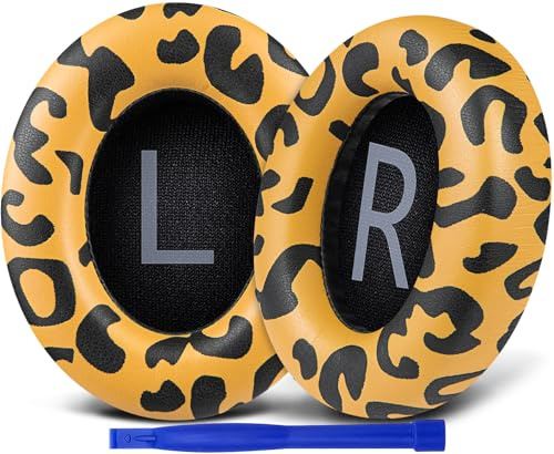 SOULWIT Replacement Earpads for Bose 700 (NC700) Wireless Headphones, Ear Pads Cushions with Softer Protein Leather, High-Density Noise Cancelling Foam, Added Thickness - Tiger Stripes