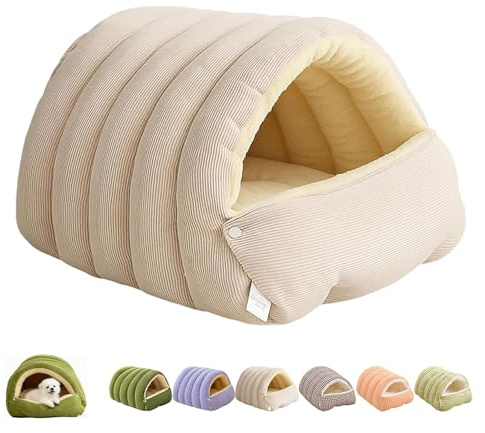 Lit Douillet pour Chat Monster, Grotte pour Chats D'intérieur, 2026 Nouveau Lit Tente Doux Et Chaud pour Chats pour l'hiver avec Coussin Amovible, Grotte Chaude, Nid, De Couchage (#c,L)