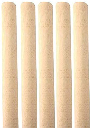 PACK OF 10 WOODEN BROOM HANDLES 4FT X 1 INCH 1/8
