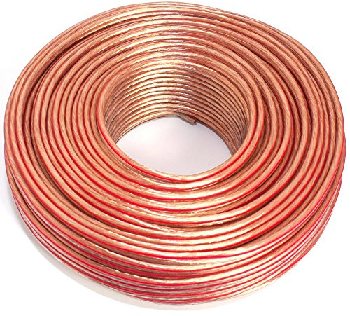 Cavo per altoparlante, 2 x 2,50 mm2, 50 m, trasparente, CCA