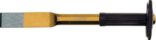 KS Tools 162.0162 - Cincel de pala ancha con protector de manos, 8 cantos (tamaño: 250 x 100 mm)