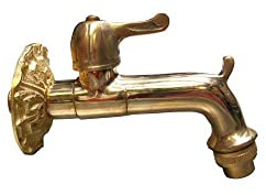 Vette CDF03708 Rubinetto Artistico per Fontane, Ottone a Leva, Oro Lucido, Ottone