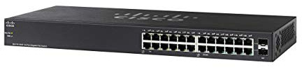 Commutateur Non géré Cisco SG110-24HP avec 24 Ports Gigabit Ethernet (GbE), Plus 100 W PoE, Protection à Vie limitée (SG110-24HP-EU)