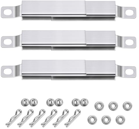 GFTIME Croisé Tube 12,7 à 24,13CM Tube réglable pour Nexgrill 720-0830h, Char-Broil 463241113, 463449914, Kit de brûleur acier inoxydable Pièce de rechange pour barbecue à gaz pour la plupart des gril