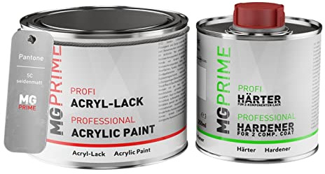 Pantone 5C Cool Grey Peinture acrylique mat satinée Pot de 0,75 litre / 750 ml, y compris le durcisseur