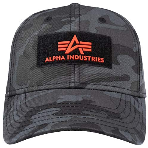 Alpha Industries Unisex Cap VLC II Basecap für Herren Hut, Black Camo, Talla Única