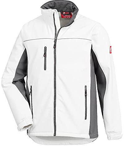 Nitras Motion Tex Light 7153 Softshelljacke - windfeste Jacke für die Arbeit - Weiß - L