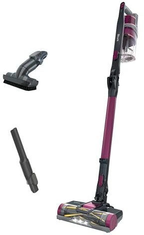 Shark IZ163H Pet Plus Cordless Stick Vacuum with Self-Cleaning Brushroll and HEPA Filter, Lightweight Deep Cleaning Vacuum for Carpet and Hard Floors, Folds for Easy Storage, 40-min Runtime, Raspberry