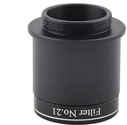 ZTBH Microscope Accessories Kit 1.25 Inch To C Mount Camcorder Adapter Converter With 1.25 Threads Microscope Slides