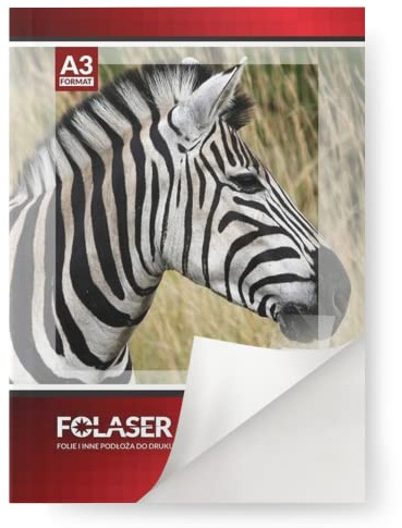 Netuno Folaser 10 Blatt DIN A3 42 x 29,7 cm Klebefolie Weiß bedruckbar für Laserdrucker Kopierer glänzend Sticker-Folie selbstklebend Folienaufkleber selbst ausdrucken Kopierfolie glänzend