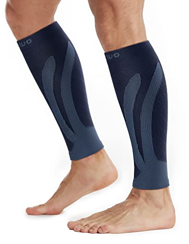 CAMBIVO 2 Paia Polpaccera Compressione Uomo Donna, Calze Compressione, Gambaletti Compressione, Fascia Elastiche Polpaccio, per Corsa, Fitness, Sport, Calcio, Ciclismo, Circolazione, Vene Varicose