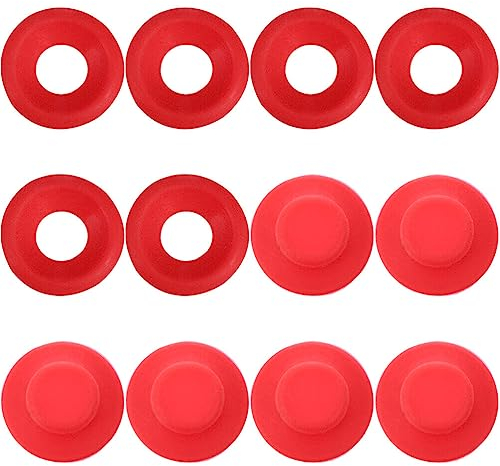 UPKOCH 12pcs Silicone Rubber Gaskets Washer for Swing Flip Bottle Hat Shaped Swing Top Washers Leak-proof Seal Gasket Replacements for Home Brew Beer Soda Bottle Sealing