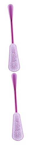 minkissy 2stücke Lange Duschbürste Für Rücken Exfolierende Körperbürste Mit Weichen Borsten Massager Für Hautpflege Für Entspannende Bäder Und Tägliche Anwendung Praktische