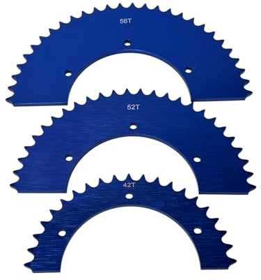 Split Aluminum Sprocket for 420 or 40 Chain. Blue