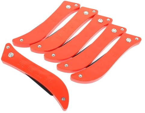 Veemoon Grout Scraper 6pezzi Strumento per Rimozione Malta e Sigillante per Piastrelle Pavimento in Plastica e Acciaio per Pulizia Fughe Colore Casuale Stile Casuale