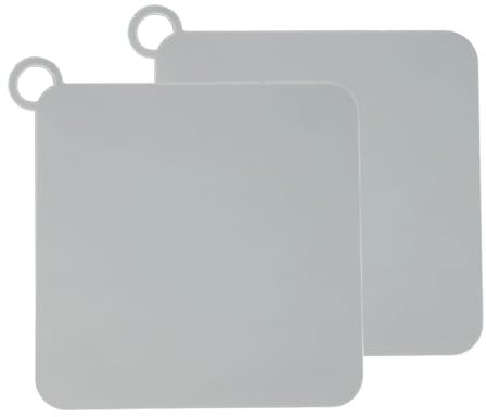 ANBOO 2 PCS Couvercle du Bouchon De Vidange Silicone Carré Anti-odeurs, Bouchon Baignoire Universel, Bouchon Evier Cuisine, Bouchon Douche, pour Douche, Baignoire, Lavabo, évier