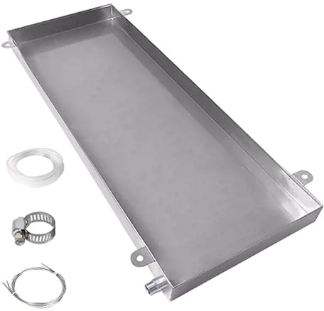 Auffangwanne mit Ablauf mit Gerollten Kanten, 1 Satz Ac-Ablauf-Auffangwanne, Kondensatwanne für Klimaanlagen für Split-Klimaanlagen(93 * 44 * 4cm/37 * 17 * 2in)