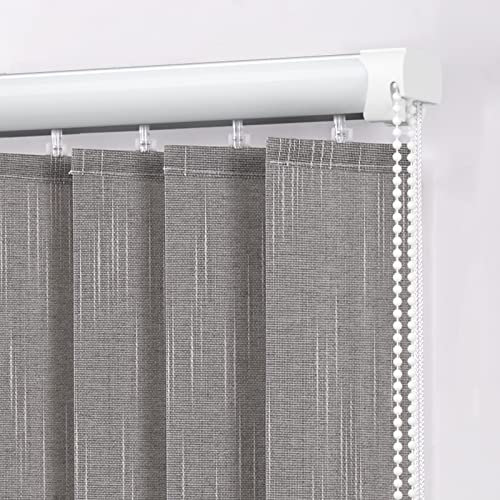 Venetian Blinds Vertical Blinds for Large Windows Blackout Curtain for Sliding Glass Doors with Accessories Easy to Install (W60xH130cm)