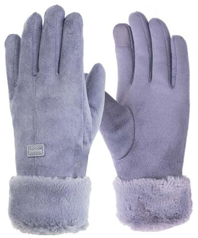 Fadcaer Heated Gloves for Women - Electric Rechargeable USB Winter Gloves, Split Finger Waterproof Thermal Cycling Gloves for Outdoor (Purple)