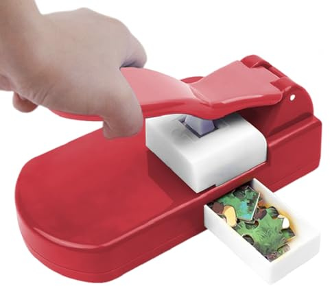 Machine à casser les têtes | Coupe-pièces de bricolage avec 10 papiers pour arts et travaux manuels, coupe de photos pour hacher des puzzles et des puzzles de photos