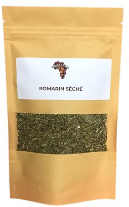 Torkade Rosmarinblad 50 g – Rosmarinus Officinalis – Hel Aromatisk Ört för Kött, Grönsaker, Grytor, Infusioner – 100% Naturlig och Ren