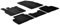 Rubber Car Mats-Set di tappetini in gomma T profilo, 5 pezzi