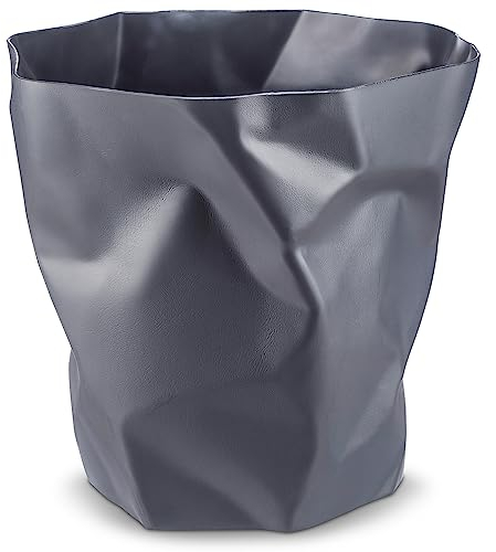 Essey Design Papierkorb Bin Bin, Design Mülleimer für Büro und Bad, grau