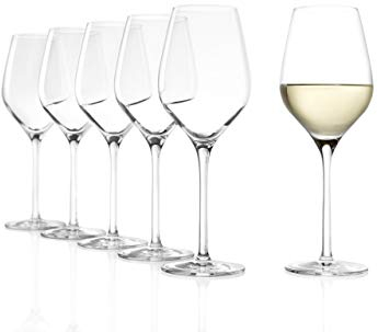 Stölzle Lausitz Verres à Vin Blanc Exquisit Royal 6-Pièces 350 ml – Verres Élégants en Cristal pour Vin Rouge Léger & Rosé – Résistants au Lave-Vaisselle