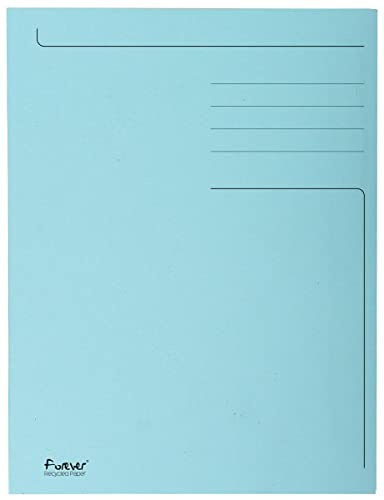 Exacompta 50 bedruckte feste Mappen Forever® Blauer Engel hellblau