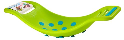 Fat Brain Teeter Popper Green, Wobble Balance Board, Balansbräda med poppande ljud, Barnförskoleleksak, Popppbräda, Grovmotorisk utveckling, Balansbräda för barn i åldern 3 år +