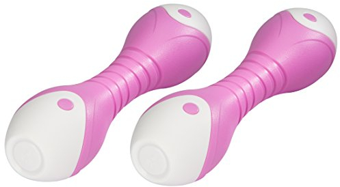 Ultrasport Fitness Hantel Set, ergonomische Form, auch mit schwitzenden Fingern sehr rutschsicher und angenehm in der Hand , Hantelset für zuhause oder Fitnessstudio, pink