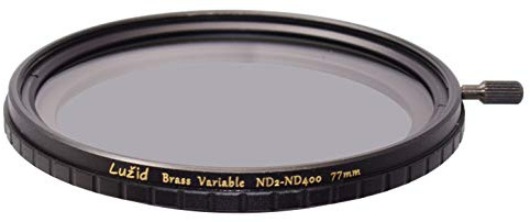 LUŽID 77mm Vari ND ND2-ND400 MC Filter Schott B270 Glass Brass Frame Multi-Coated 1 Stop to 8.5 Stops Anti-Vignetting 77 Luzid