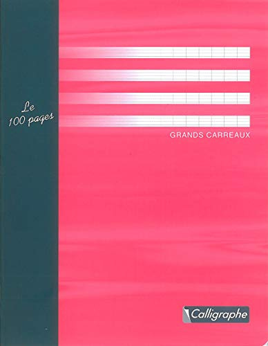 Calligraphe 5422C Lot de 10 Cahiers Essai Agrafés (une Marque de Clairefontaine) - 17x22 cm - 96 Pages Grands Carreaux - Papier 56 g - Couverture Carte Offset - Couleurs Aléatoires