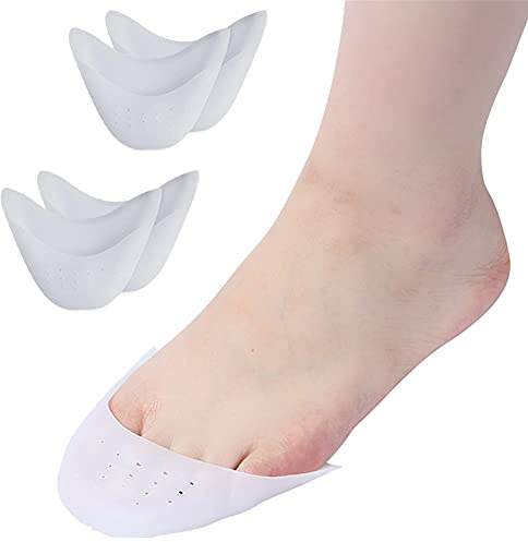 Silikon Zehenschutz, Gel Zehenkappen, Halb-Voll-Zehenschutz, Ballett Fußkissen, Spitzenschoner, Spitzenschuhe High Heel Pumps Schmerzlinderung, Für Spitzenschuhe Ballettschuhe, 2 Paare