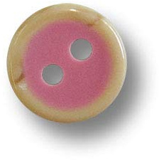 25er Set winzige Puppenknöpfe/Kinderknöpfe aus Kunststoff in pink und Holzoptik. Ø: ca. 8-9mm!