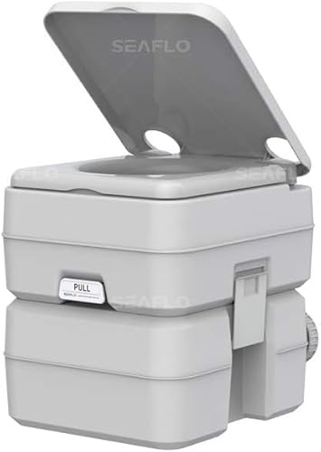 PIMAR - Inodoro portátil de camping 20 l para interior y exterior para caravana, autocaravana, WC para ancianos embarazadas