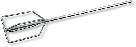 DEWEPRO® Malaxeur Peinture et Mortier Ø120 mm - Mélangeur en Acier Galvanisé, Raccord Hexagonal 10 mm, Longueur 660 mm - Idéal pour Peintures,Mortiers,Enduits et Bétons - Outil Robuste Anti-Corrosion