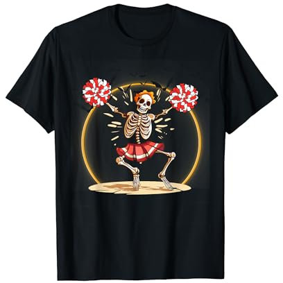 Cheerleading Skelett Halloween Cheer Skelett Cheerleader T-Shirt