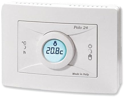 IVAT Cronotermostato Giornaliero da Parete a Batterie BIANCO