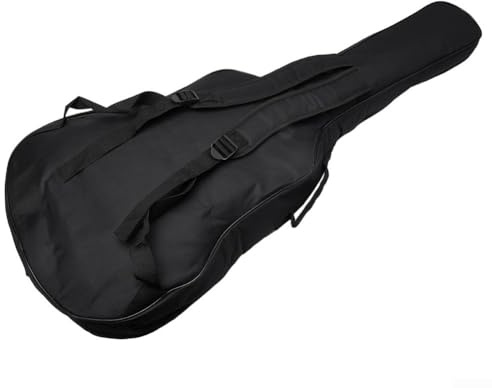 Oceanlend Custodia per chitarra acustica classica, impermeabile, imbottita, con supporto posteriore, Nero