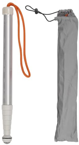 Bâton de Canne Aveugle, Canne Aveugle Télescopique, Bâton de mobilité de Canne Aveugle, Canne Réfléchissante Rouge et Blanche pour Hommes et Femmes Malvoyants