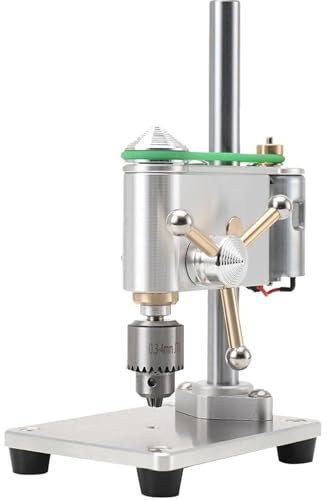 Mini Drill Press, Precision Variable Speed Benchtop Drill Press, Electric Portable Bench Drilling Machine Drill Chuck JT0 CNC 360° Rotating For Metal Wooden DIY Jewelry Making Crafts Tool Mini Drill P